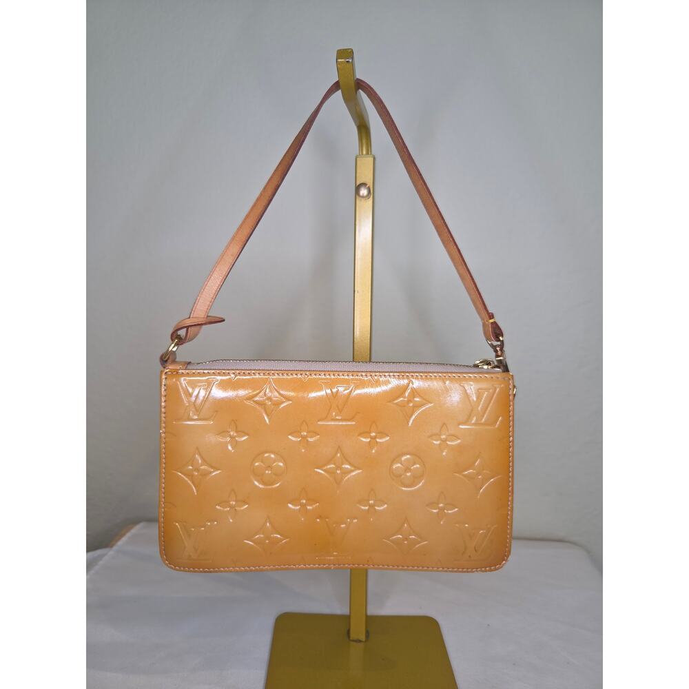 Louis Vuitton Vernis Pochette Lexington Yellow Patent Monogram Shoulder Bag
